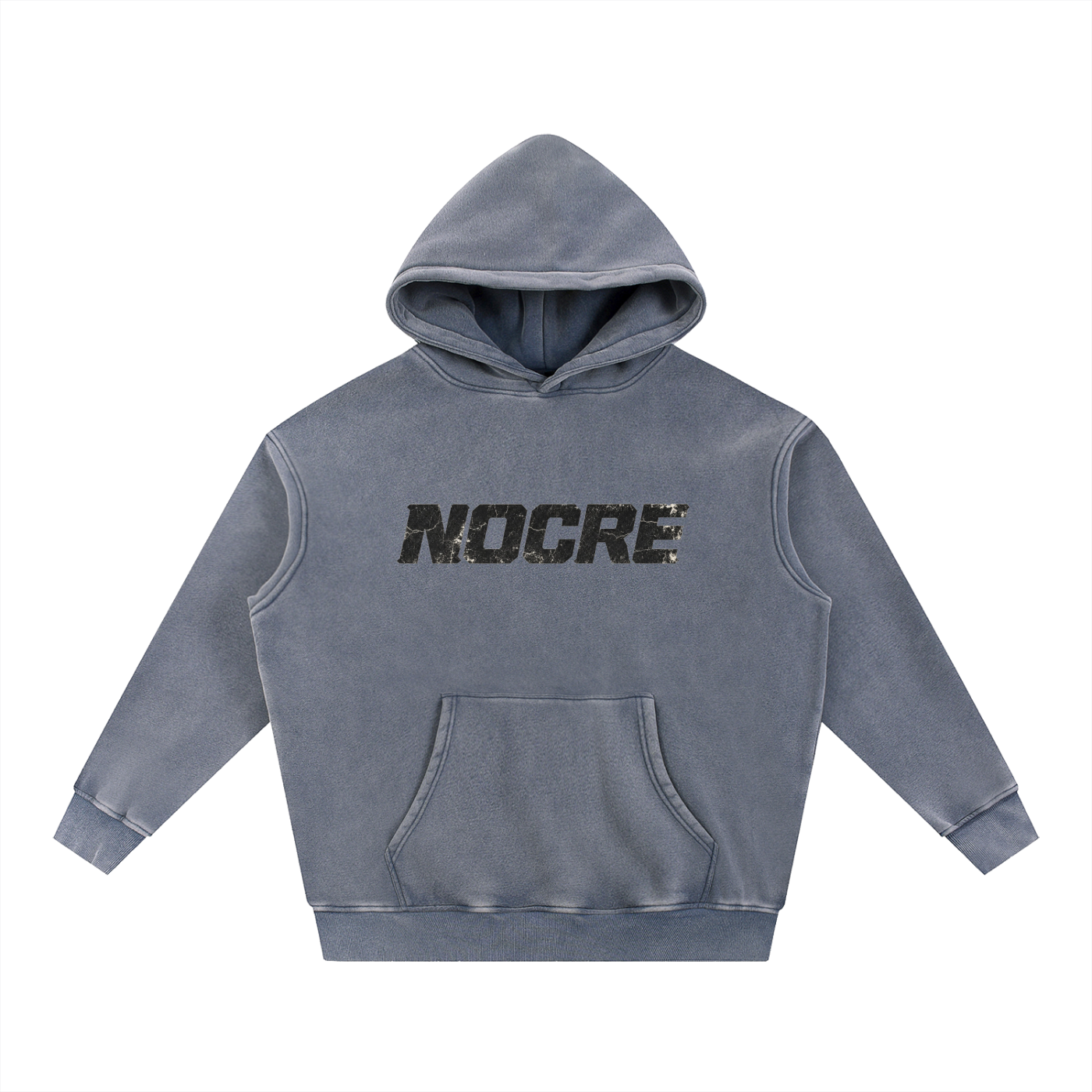 Snow Wash Fleece Oversize Hoodie